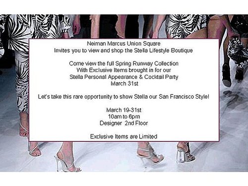 Stella!!! at Neiman Marcus. 3/31