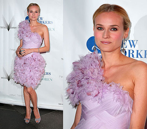 Diane Kruger Wears Lavender Marchesa to Annual New Yorkers For Children Spring Dinner Dance in NY