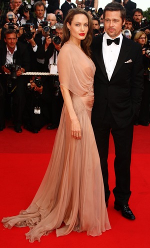 Angelina Jolie Wears Versace at Inglourious Basterds Premiere at 2009 Cannes Film Festival