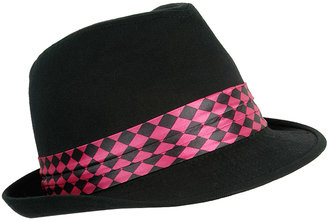 Fabworthy: Forever 21 Neon Checker Trim Fedora 