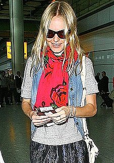 Photo of Kate Bosworth Wearing Denim Vest at LAX Airport