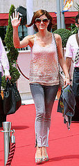 Actress Kate Walsh at the Annual Monte Carlo Television Festival in Nude Sequined Stella McCartney Tank