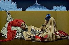 Photo of Sasha Pivovarova in 2009 May Vogue Italia Moroccan Theme Photoshoot
