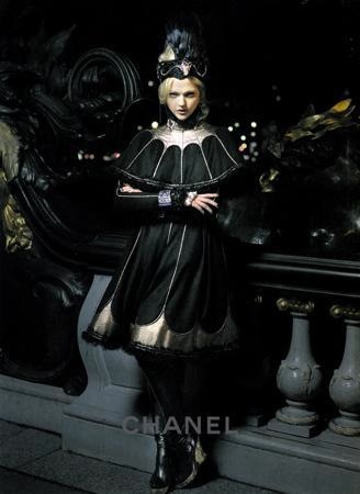 Sasha Pivovarova Models in Chanel's Russian-Inspired Pre-Fall 2009 Ads