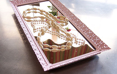Etsy Find: Pink Mirrored Jewelry Tray