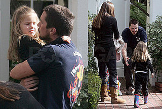 Photos of Christian Bale in LA with Wife Sibi and Daughter Emmeline
