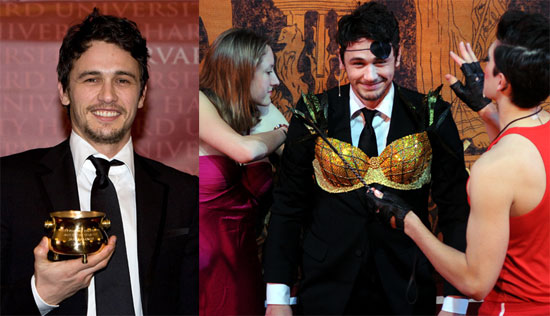 James Franco Receives the Hasty Pudding Pot