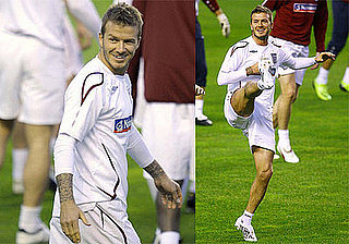 Photos of David Beckham Playing Soccer in Spain