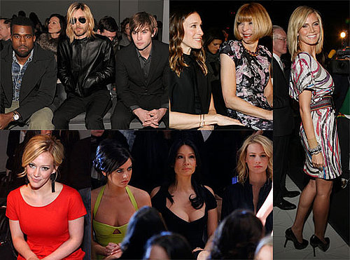 Photos of Jared Leto, Chace Crawford, Kanye West, Sarah Jessica Parker, Anna Wintour, Heidi Klum at Fashion Week 2009