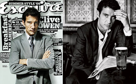 Clive Owen in March 2009 Esquire
