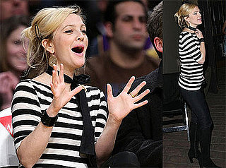 Photos of Drew Barrymore at Lakers Game and Bardot Bar in LA