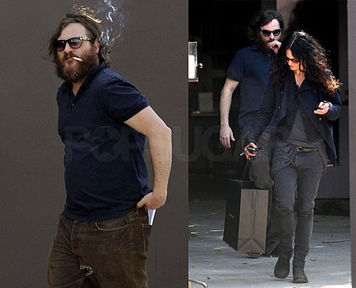 Photos of Joaquin Phoenix Smoking a Cigarette and Shopping in LA
