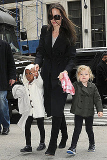 Photos of Angelina Jolie with Shiloh and Zahara in NYC