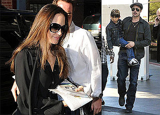 Photos of Angelina Jolie in New York City, Brad Pitt and Pax in Las Vegas