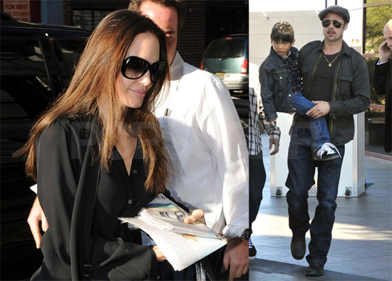 Brad Pitt, Angelina Jolie and Pax