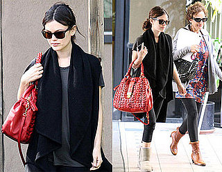 Photos of Newly Engaged Rachel Bilson with her Ring and Her Mother in LA