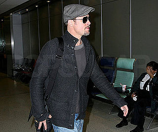 Photo of Brad Pitt at NYC's JFK Airport