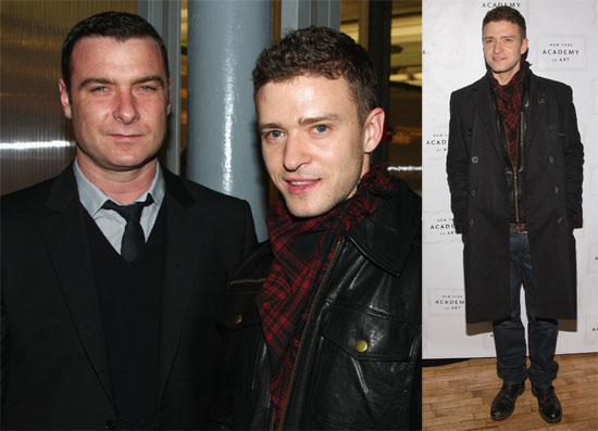 Justin Timberlake and Liev Schreiber at Tribeca Ball