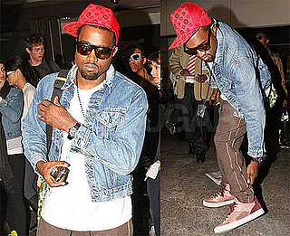 Photos of Kanye West at LAX