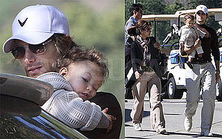 Photos of Halle Berry, Gabriel Aubry, Nahla Aubry on Golf Course in LA