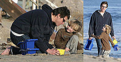 Photos of Jim Carrey and Evan Asher at the Beach in Malibu