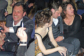 Photos of Jude Law Looking Drunk with Some Ladies at a Bar in NYC