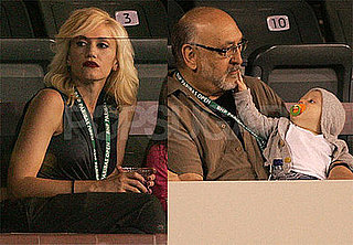 Photos of Gwen Stefani, Her Parents, and Zuma Rossdale Watching Roger Federer Play Tennis