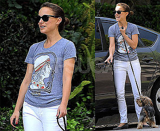 Photos of Natalie Portman and Her Dog in LA