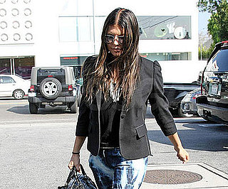 Photo of Fergie With Her New Dark Hair Shopping at Fred Segal in LA