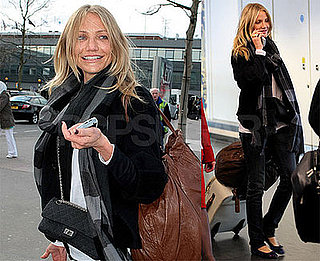 Photos of Cameron Diaz Leaving Heathrow Airport in London