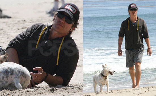 Matthew McConaughey on the Beach Matthew McConaughey on the Beach