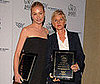 Photo of Portia de Rossi and Ellen DeGeneres at the 23rd Genesis Awards