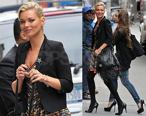 Photos of Kate Moss in NYC Ahead of the Topshop Opening