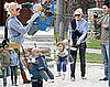 Photos of Gwen Stefani, Gavin Rossdale, Zuma Rossdale, Kingston Rossdale at the Park in LA