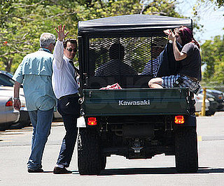Photo of Johnny Depp on the Puerto Rican Set of The Rum Diary