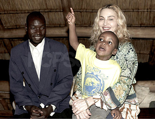 Photo of Madonna and Son David Banda Meeting With His Biological Father Yohane in Malawi