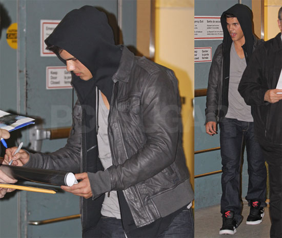 Taylor Arrives in Canada