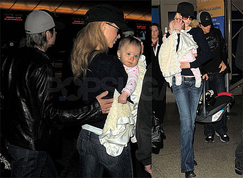 Photos of Nicole Kidman, Keith Urban, Sunday Urban at LAX