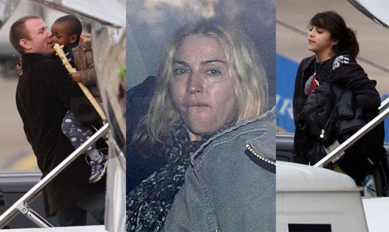 Madonna, Guy, David and Lourdes in London