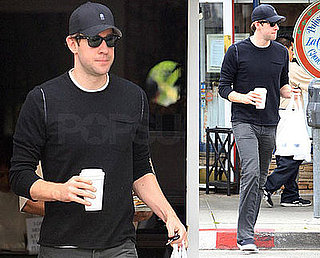 Photos of John Krasinski Leaving La Conversation in LA