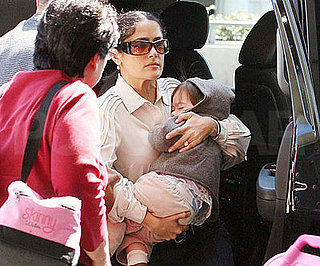 Photo of Salma Hayek and Valentina Pinault at LAX