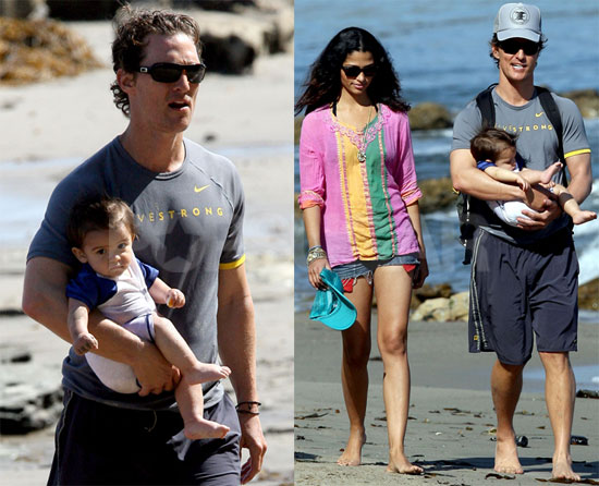 Matthew and Camila Take Levi to the Beach