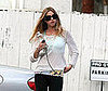 Photo of Whitney Port Heading to a Gym