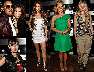 Photos of Lindsay Lohan, Ali Lohan, Dina Lohan, Eva Longoria, Ludacris, Kristen Bell at AX Watch Party
