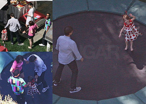 Suri Bounces Her Way Into Three With Her Family