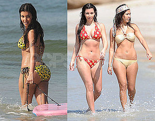 Photos of Kim Kardashian and Her Sisters in Bikinis in Mexico