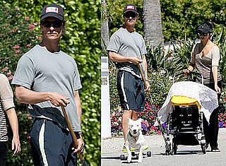 Photos of Matthew McConaughey, Camila Alves, Levi McConaughey Taking a Walk in LA