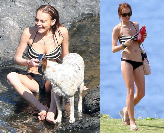 Lindsay Posing in Her Bikini