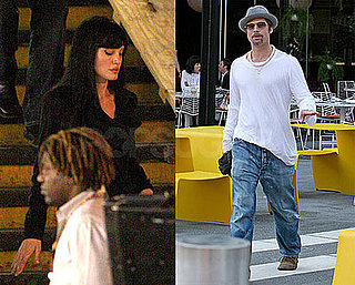 Photos of Angelina Jolie Filming Salt in NYC; Brad Pitt Running Errands in NYC