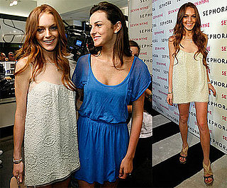 Photos of Lindsay Lohan, Who's Happy to Be in Touch With Samantha Ronson, Promoting Sevin Nyne in LA